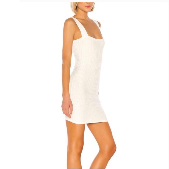 LPA Dina Knit Dress in Ivory White Size L - Picture 3 of 8